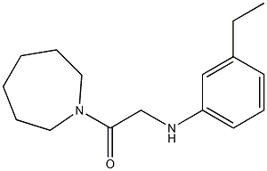 1-(azepan-1-yl)-2-[(3-ethylphenyl)amino]ethan-1-one Struktur