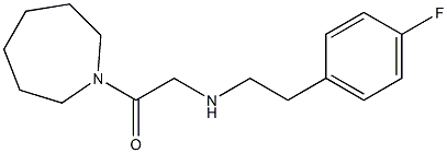 1-(azepan-1-yl)-2-{[2-(4-fluorophenyl)ethyl]amino}ethan-1-one Struktur