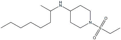 1-(ethanesulfonyl)-N-(octan-2-yl)piperidin-4-amine Struktur