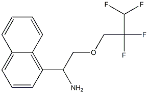 1-(naphthalen-1-yl)-2-(2,2,3,3-tetrafluoropropoxy)ethan-1-amine Struktur