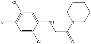 1-(piperidin-1-yl)-2-[(2,4,5-trichlorophenyl)amino]ethan-1-one Struktur