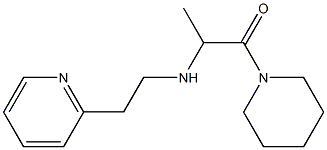 1-(piperidin-1-yl)-2-{[2-(pyridin-2-yl)ethyl]amino}propan-1-one Struktur