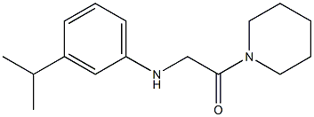 1-(piperidin-1-yl)-2-{[3-(propan-2-yl)phenyl]amino}ethan-1-one Struktur