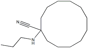 1-(propylamino)cyclododecane-1-carbonitrile Struktur