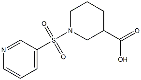 1-(pyridin-3-ylsulfonyl)piperidine-3-carboxylic acid Struktur