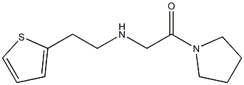 1-(pyrrolidin-1-yl)-2-{[2-(thiophen-2-yl)ethyl]amino}ethan-1-one Struktur