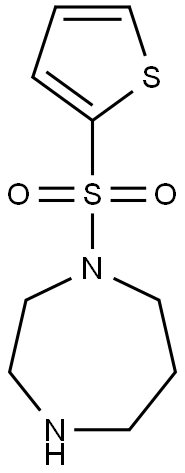 1-(thien-2-ylsulfonyl)-1,4-diazepane Struktur