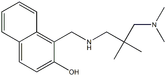 1-[({2-[(dimethylamino)methyl]-2-methylpropyl}amino)methyl]naphthalen-2-ol Struktur