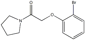 1-[(2-bromophenoxy)acetyl]pyrrolidine Struktur