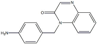 1-[(4-aminophenyl)methyl]-1,2-dihydroquinoxalin-2-one Struktur