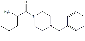 1-[(4-benzylpiperazin-1-yl)carbonyl]-3-methylbutylamine Struktur