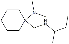 1-[(butan-2-ylamino)methyl]-N,N-dimethylcyclohexan-1-amine Struktur