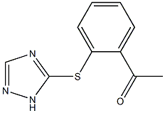 1-[2-(1H-1,2,4-triazol-5-ylsulfanyl)phenyl]ethan-1-one Struktur