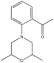 1-[2-(2,6-dimethylmorpholin-4-yl)phenyl]ethan-1-one Struktur