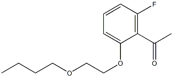 1-[2-(2-butoxyethoxy)-6-fluorophenyl]ethan-1-one Struktur