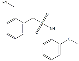 1-[2-(aminomethyl)phenyl]-N-(2-methoxyphenyl)methanesulfonamide Struktur