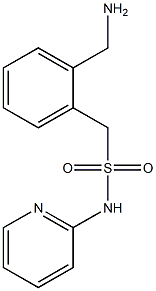 1-[2-(aminomethyl)phenyl]-N-(pyridin-2-yl)methanesulfonamide Struktur