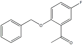 1-[2-(benzyloxy)-5-fluorophenyl]ethan-1-one Struktur