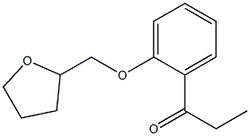 1-[2-(tetrahydrofuran-2-ylmethoxy)phenyl]propan-1-one Struktur