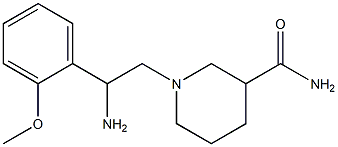 1-[2-amino-2-(2-methoxyphenyl)ethyl]piperidine-3-carboxamide Struktur