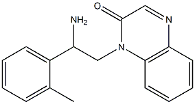 1-[2-amino-2-(2-methylphenyl)ethyl]-1,2-dihydroquinoxalin-2-one Struktur