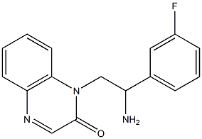 1-[2-amino-2-(3-fluorophenyl)ethyl]-1,2-dihydroquinoxalin-2-one Struktur