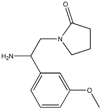 1-[2-amino-2-(3-methoxyphenyl)ethyl]pyrrolidin-2-one Struktur