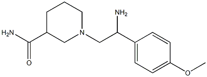 1-[2-amino-2-(4-methoxyphenyl)ethyl]piperidine-3-carboxamide Struktur