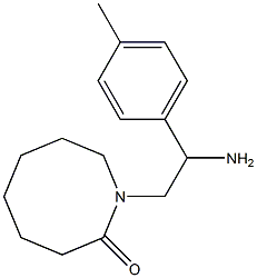 1-[2-amino-2-(4-methylphenyl)ethyl]azocan-2-one Struktur