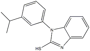 1-[3-(propan-2-yl)phenyl]-1H-1,3-benzodiazole-2-thiol Struktur