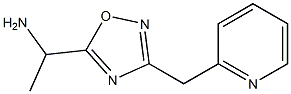 1-[3-(pyridin-2-ylmethyl)-1,2,4-oxadiazol-5-yl]ethan-1-amine Struktur