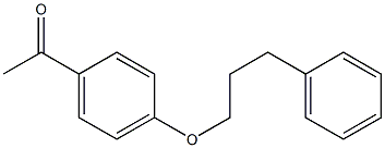 1-[4-(3-phenylpropoxy)phenyl]ethan-1-one Struktur