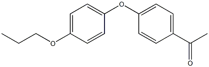 1-[4-(4-propoxyphenoxy)phenyl]ethan-1-one Struktur