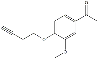 1-[4-(but-3-ynyloxy)-3-methoxyphenyl]ethanone Struktur