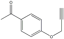 1-[4-(prop-2-ynyloxy)phenyl]ethanone Struktur