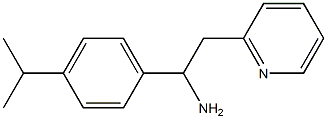 1-[4-(propan-2-yl)phenyl]-2-(pyridin-2-yl)ethan-1-amine Struktur