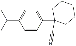 1-[4-(propan-2-yl)phenyl]cyclohexane-1-carbonitrile Struktur