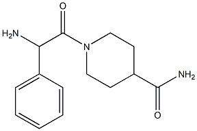 1-[amino(phenyl)acetyl]piperidine-4-carboxamide Struktur