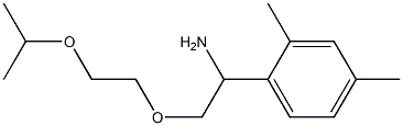 1-{1-amino-2-[2-(propan-2-yloxy)ethoxy]ethyl}-2,4-dimethylbenzene Struktur