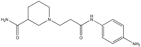 1-{3-[(4-aminophenyl)amino]-3-oxopropyl}piperidine-3-carboxamide Struktur