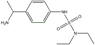 1-{4-[(diethylsulfamoyl)amino]phenyl}ethan-1-amine Struktur