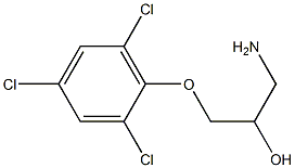 1-amino-3-(2,4,6-trichlorophenoxy)propan-2-ol Struktur