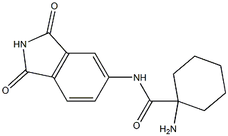 1-amino-N-(1,3-dioxo-2,3-dihydro-1H-isoindol-5-yl)cyclohexane-1-carboxamide Struktur