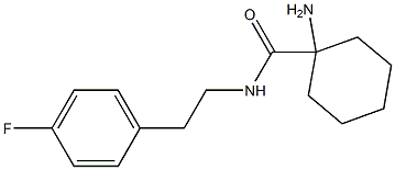 1-amino-N-[2-(4-fluorophenyl)ethyl]cyclohexanecarboxamide Struktur