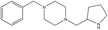 1-benzyl-4-(pyrrolidin-2-ylmethyl)piperazine Struktur