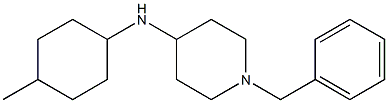 1-benzyl-N-(4-methylcyclohexyl)piperidin-4-amine Struktur