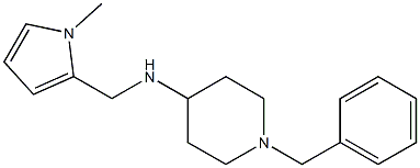 1-benzyl-N-[(1-methyl-1H-pyrrol-2-yl)methyl]piperidin-4-amine Struktur