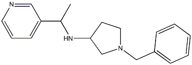 1-benzyl-N-[1-(pyridin-3-yl)ethyl]pyrrolidin-3-amine Struktur