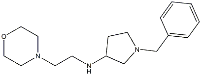 1-benzyl-N-[2-(morpholin-4-yl)ethyl]pyrrolidin-3-amine Struktur