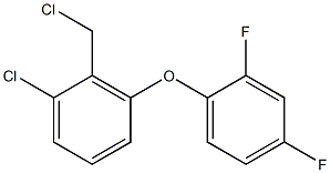 1-chloro-2-(chloromethyl)-3-(2,4-difluorophenoxy)benzene Struktur